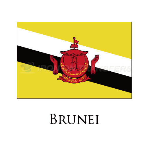 Brunei flag Iron-on Stickers (Heat Transfers)NO.1836